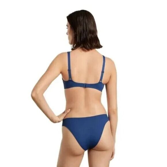 Everlane The Thigh-High Bikini Bottom in Blue Dusk Womens Size Large - Picture 2 of 7